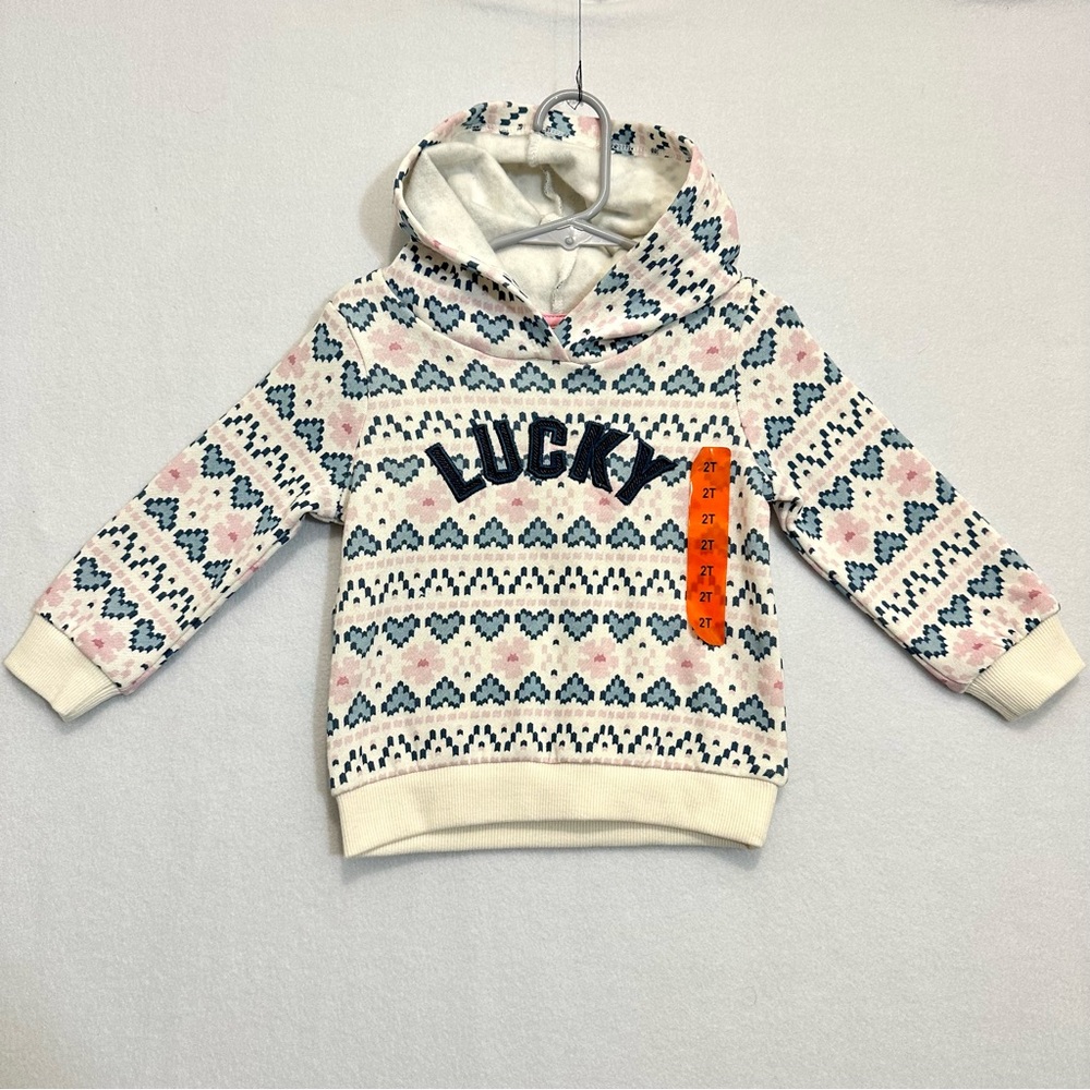 Lucky Brand Girls Hoodie Sweatshirt size 2T